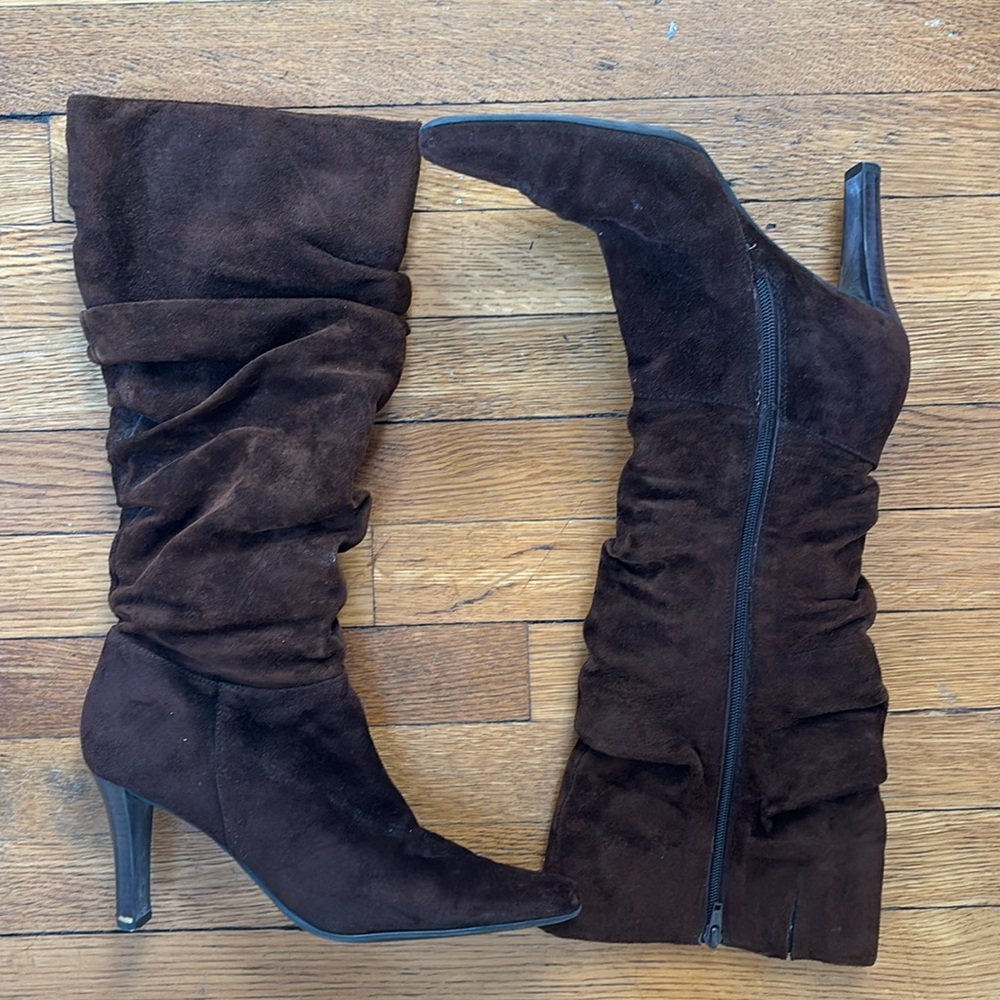 Bass Brown Suede Sloane Tall Boots